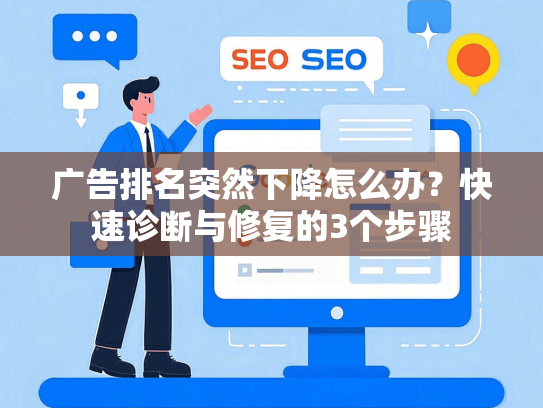 广告排名突然下降怎么办？快速诊断与修复的3个步骤