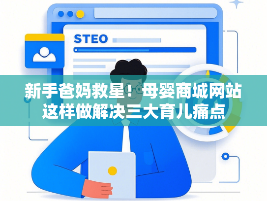 新手爸妈救星！母婴商城网站这样做解决三大育儿痛点