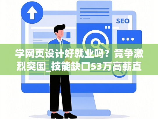 学网页设计好就业吗？竞争激烈突围_技能缺口53万高薪直聘