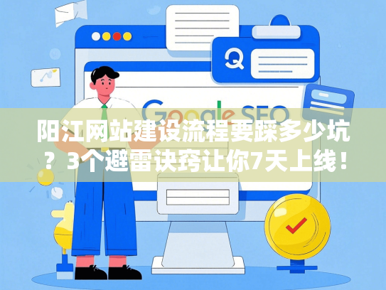 阳江网站建设流程要踩多少坑？3个避雷诀窍让你7天上线！