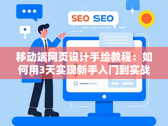移动端网页设计手绘教程：如何用3天实现新手入门到实战？
