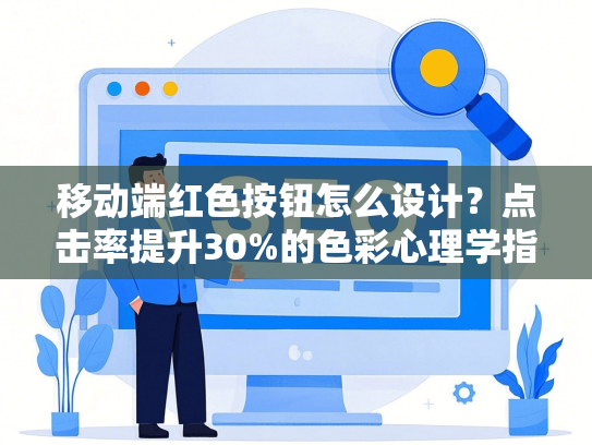 移动端红色按钮怎么设计？点击率提升30%的色彩心理学指南