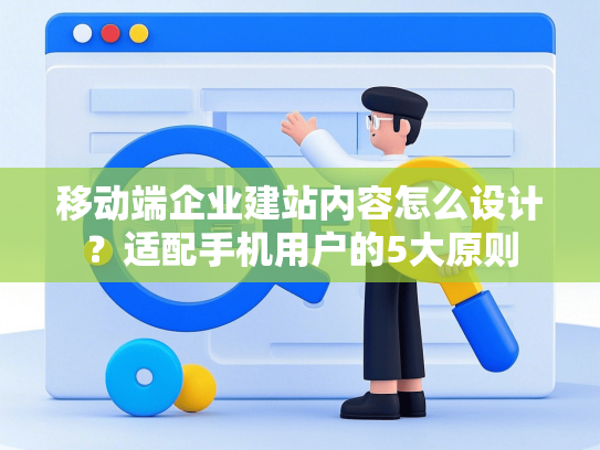 移动端企业建站内容怎么设计？适配手机用户的5大原则