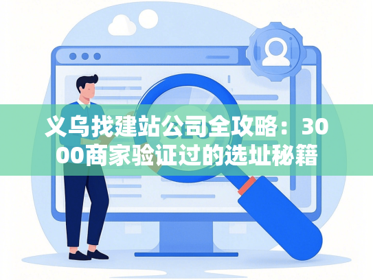 义乌找建站公司全攻略：3000商家验证过的选址秘籍