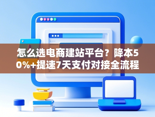 怎么选电商建站平台？降本50%+提速7天支付对接全流程