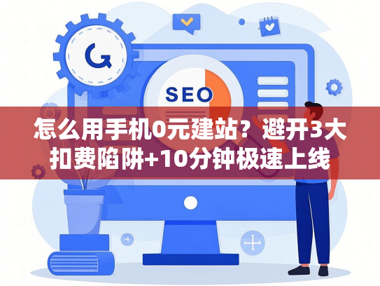 怎么用手机0元建站？避开3大扣费陷阱+10分钟极速上线-第1张图片