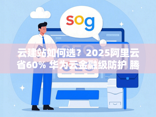云建站如何选？2025阿里云省60% 华为云金融级防护 腾讯云AI实测解析