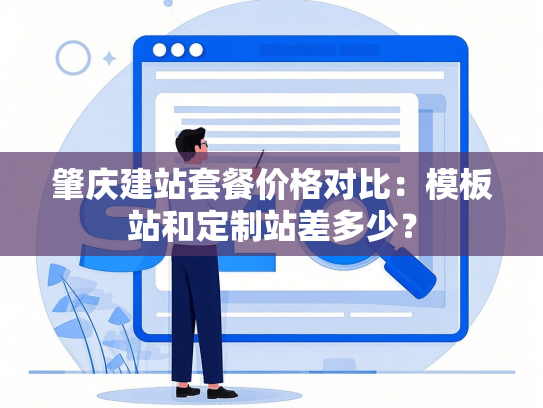 肇庆建站套餐价格对比：模板站和定制站差多少？