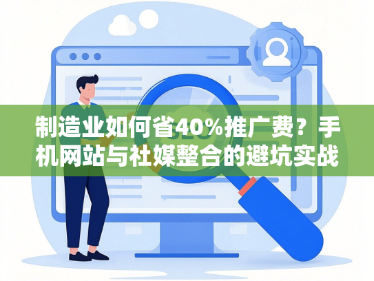 制造业如何省40%推广费？手机网站与社媒整合的避坑实战