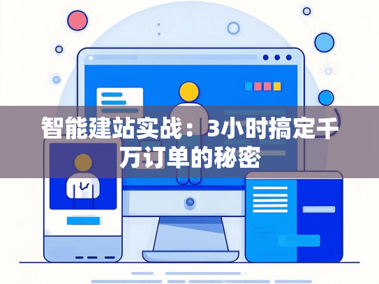 智能建站实战：3小时搞定千万订单的秘密