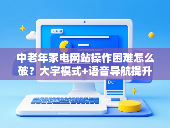 中老年家电网站操作困难怎么破？大字模式+语音导航提升留存率173%