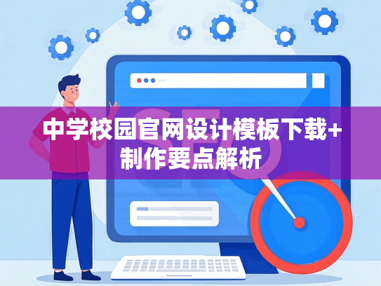 中学校园官网设计模板下载+制作要点解析-第1张图片