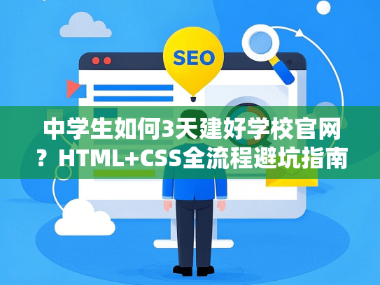 中学生如何3天建好学校官网？HTML+CSS全流程避坑指南-第1张图片