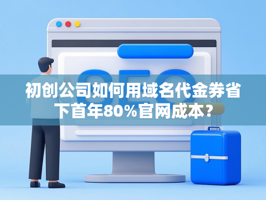 初创公司如何用域名代金券省下首年80%官网成本？