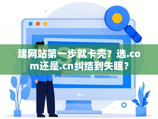 建网站第一步就卡壳？选.com还是.cn纠结到失眠？-第1张图片