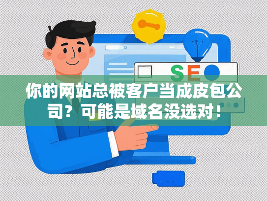 你的网站总被客户当成皮包公司？可能是域名没选对！