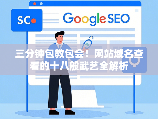 三分钟包教包会！网站域名查看的十八般武艺全解析