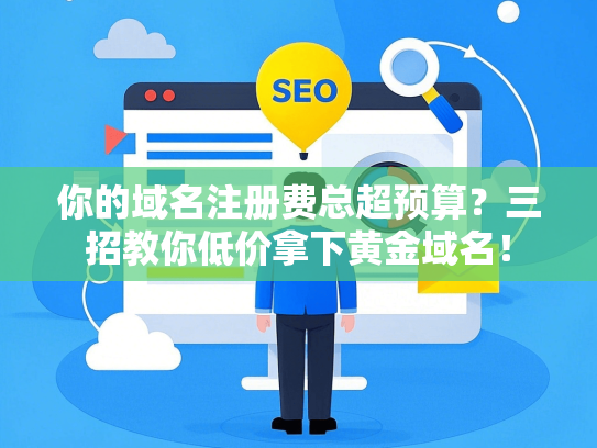 你的域名注册费总超预算？三招教你低价拿下黄金域名！