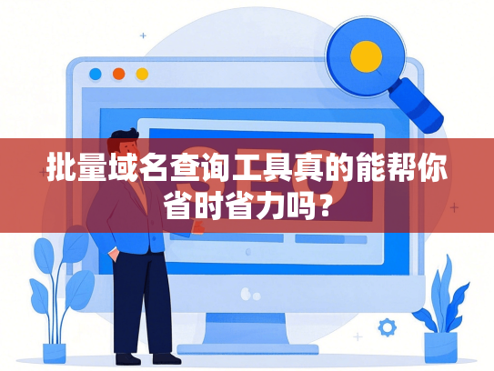 批量域名查询工具真的能帮你省时省力吗？