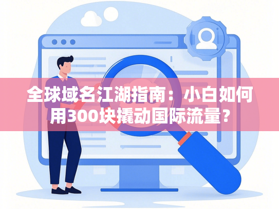 全球域名江湖指南：小白如何用300块撬动国际流量？