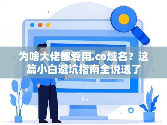 为啥大佬都爱用.co域名？这篇小白避坑指南全说透了