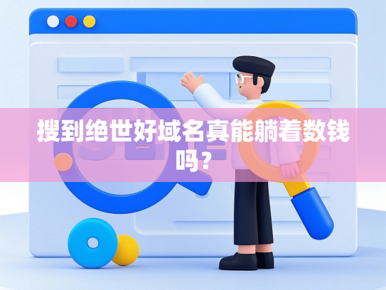 搜到绝世好域名真能躺着数钱吗？-第1张图片