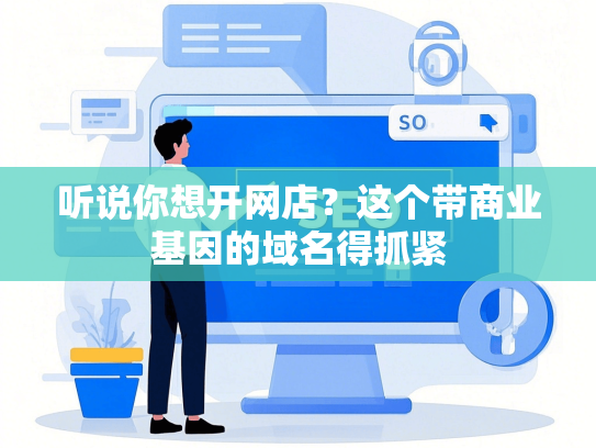 听说你想开网店？这个带商业基因的域名得抓紧