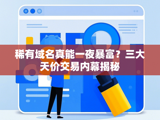 稀有域名真能一夜暴富？三大天价交易内幕揭秘