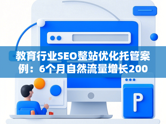 教育行业SEO整站优化托管案例：6个月自然流量增长200%实操