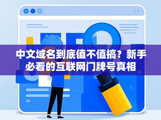 中文域名到底值不值搞？新手必看的互联网门牌号真相