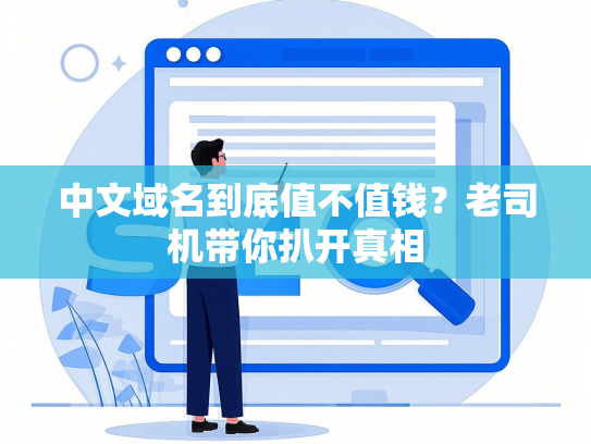 中文域名到底值不值钱？老司机带你扒开真相