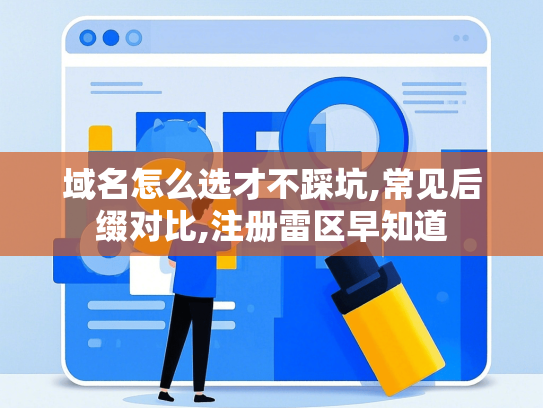 域名怎么选才不踩坑,常见后缀对比,注册雷区早知道