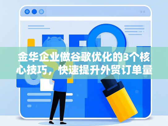 金华企业做谷歌优化的3个核心技巧，快速提升外贸订单量