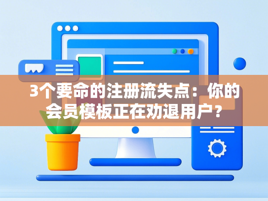 3个要命的注册流失点：你的会员模板正在劝退用户？