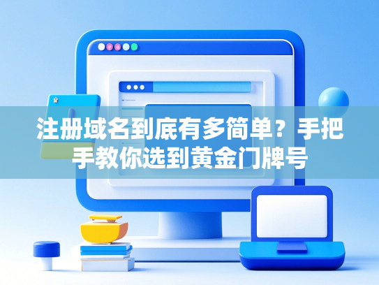 注册域名到底有多简单？手把手教你选到黄金门牌号