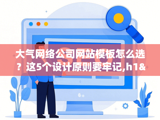 大气网络公司网站模板怎么选？这5个设计原则要牢记,h1&gt;