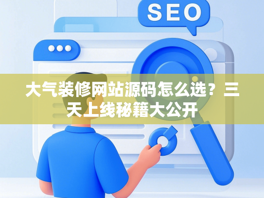 大气装修网站源码怎么选？三天上线秘籍大公开