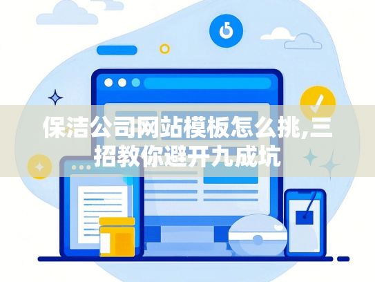保洁公司网站模板怎么挑,三招教你避开九成坑