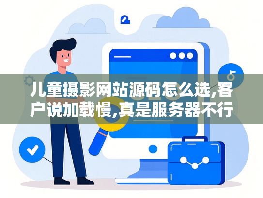儿童摄影网站源码怎么选,客户说加载慢,真是服务器不行？