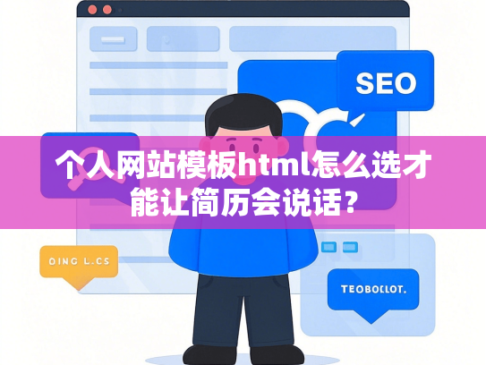 个人网站模板html怎么选才能让简历会说话？-第1张图片