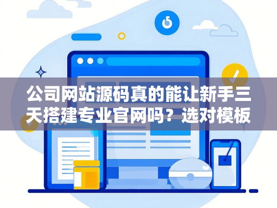 公司网站源码真的能让新手三天搭建专业官网吗？选对模板还是踩大坑？