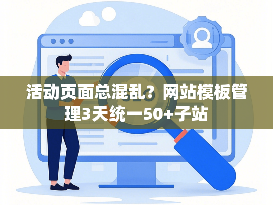 活动页面总混乱？网站模板管理3天统一50+子站