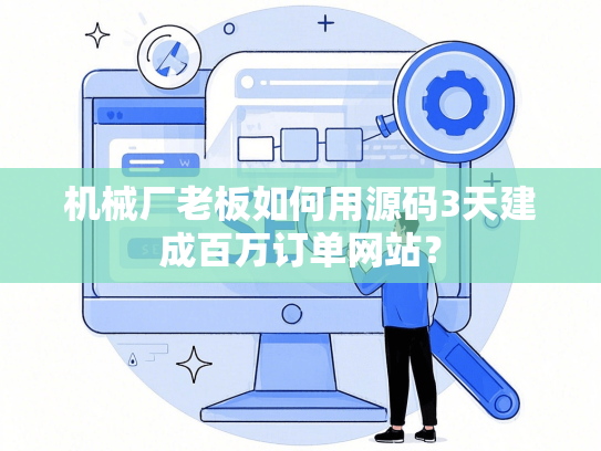 机械厂老板如何用源码3天建成百万订单网站？