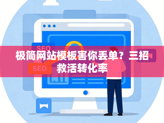 极简网站模板害你丢单？三招救活转化率