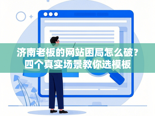 济南老板的网站困局怎么破？四个真实场景教你选模板