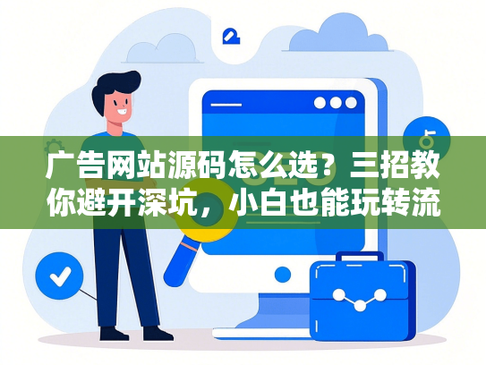 广告网站源码怎么选？三招教你避开深坑，小白也能玩转流量