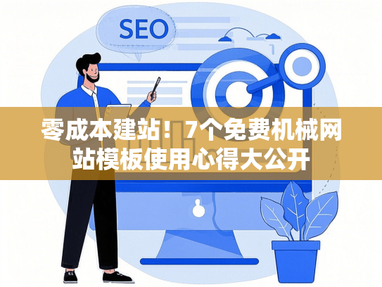 零成本建站！7个免费机械网站模板使用心得大公开-第1张图片