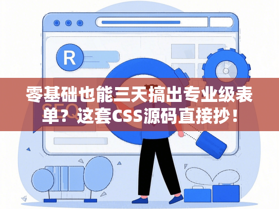 零基础也能三天搞出专业级表单？这套CSS源码直接抄！