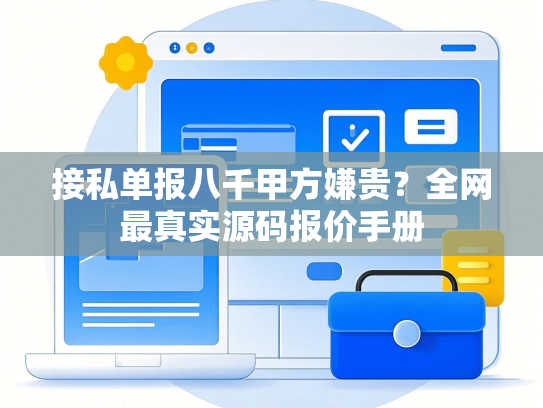 接私单报八千甲方嫌贵？全网最真实源码报价手册