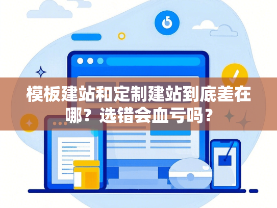 模板建站和定制建站到底差在哪？选错会血亏吗？